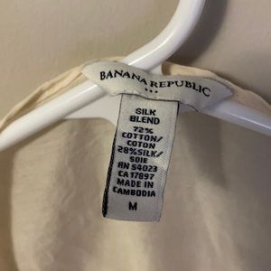 Banana republic | silk blend | 72% cotton | 28% silk | medium